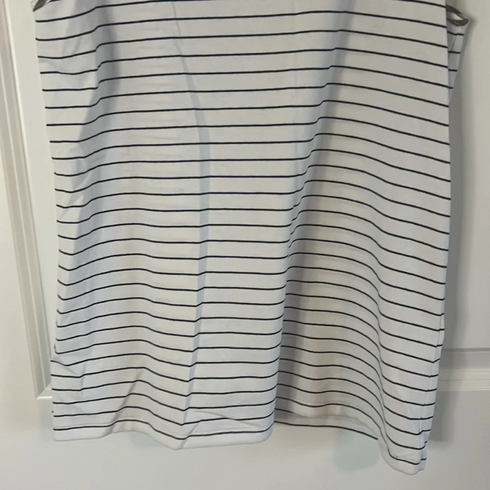 NWT THML Size XS Black & White Striped with Beige around the seams - Picture 3 of 8